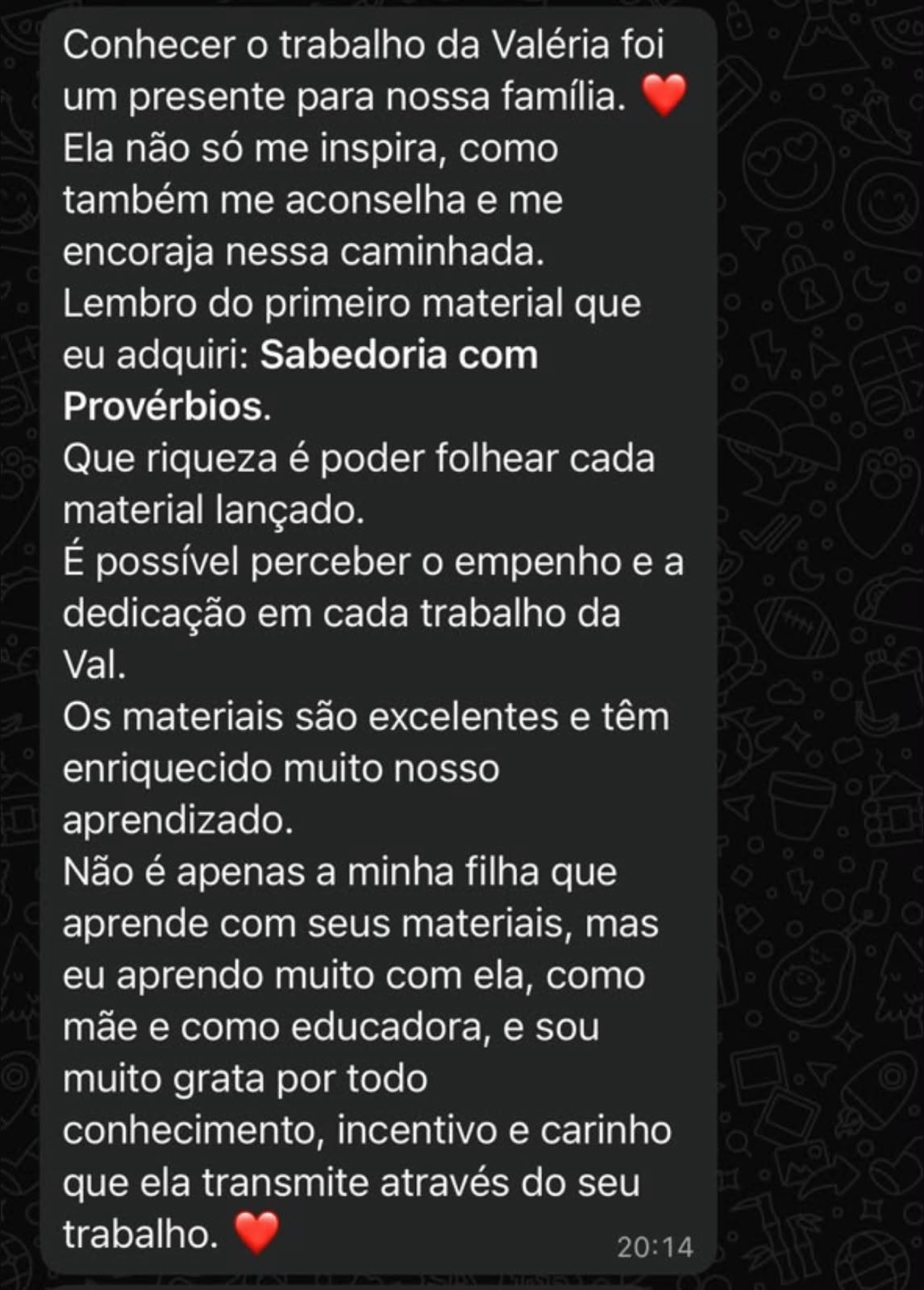 Depoimento de Gisele sobre os materiais Casa Maceno